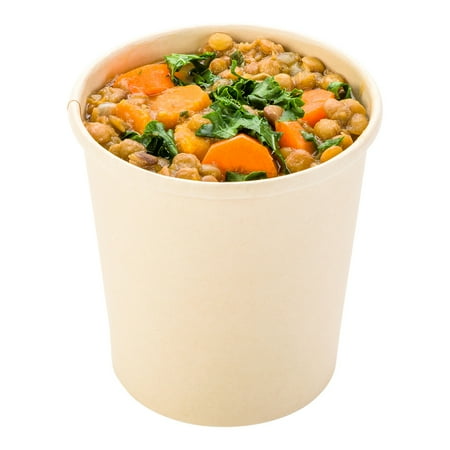 Paper Take-Out Soup Cups - Round - Kraft - 16oz. - Large ...