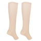 thumbnail image 3 of 1 par de calcetines de compresión con cremallera hasta media pantorrilla, calcetas ajustadas, calcetines elásticos con punta abierta (color piel XXL), 3 of 12