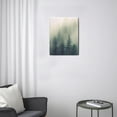thumbnail image 3 of Vivid Sunrise in Misty Forest Wall Decor - High Quality Print Paintings for Bedroom & Living Room - Modern Bathroom Decorations, Size 12x16, 3 of 7