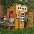 thumbnail image 3 of KidKraft Modern Outdoor Wooden Playhouse with Picnic Table, 3 of 11