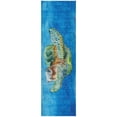 thumbnail image 2 of Addison Rugs Dream Shag Premium Machine Washable Transitional Turtle Ocean Runner Rug, 2'3" x 7'6", 2 of 8