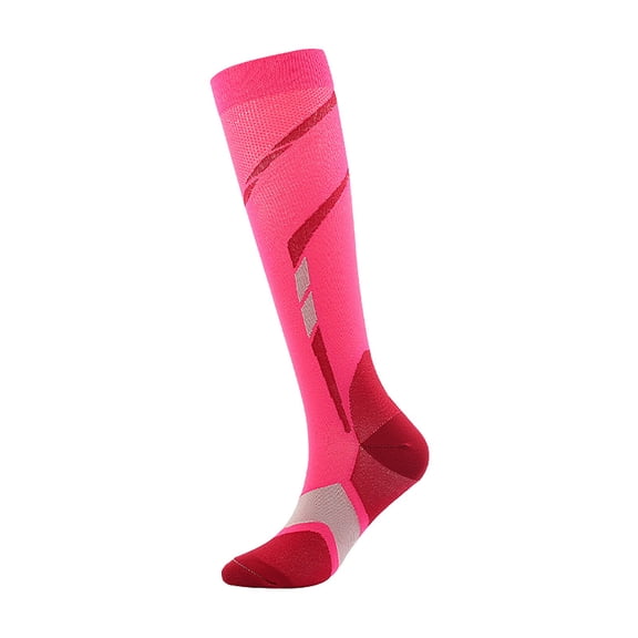 Ruimatai Compression Socks for Men Women, Fitness Running Sports Muscle Support Leg Socks, Massage Yoga Calf Socks, Athletic Performance Recovery Pressure Socks for Workout
