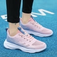 thumbnail image 3 of Elecsop Sneakers for Women, Mesh Breathable Running Shoes for Women, Lightweight Anti-Slip Tennis Walking Shoes Women, Pink & Blue, 7, 3 of 10