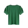 thumbnail image 4 of Arshiner Girls Twist Short Sleeve Tops Basic T Shirts, 4 of 7