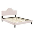 thumbnail image 3 of Modway Soleil Performance Velvet King Bed in Pink, 3 of 10