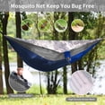 thumbnail image 3 of Hamaca de camping Qevooon de nailon con mosquitera y correas de 3 m, 3 of 7