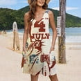 thumbnail image 3 of SELONE Sundress for Women Stars Stripes Sleeveless V Neck Midi American Themed Apparel Red White Blue Wear Clothes 4th of July Gifts Activewear S, 3 of 3