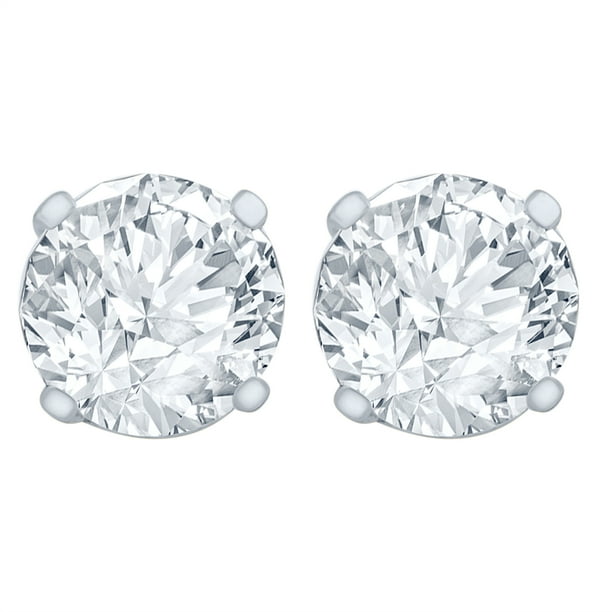 1/2 Carat Diamond Stud Earrings (I1 SI2 Clarity, HI Color) 14kt 1/2 Carat Diamond Stud Earrings (I1 SI2 Clarity, HI Color) 14kt