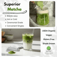 thumbnail image 3 of Matcha Kari Ceremonial Organic Japanese Matcha Green Tea Powder Sticks, 6 pack, 3 of 7