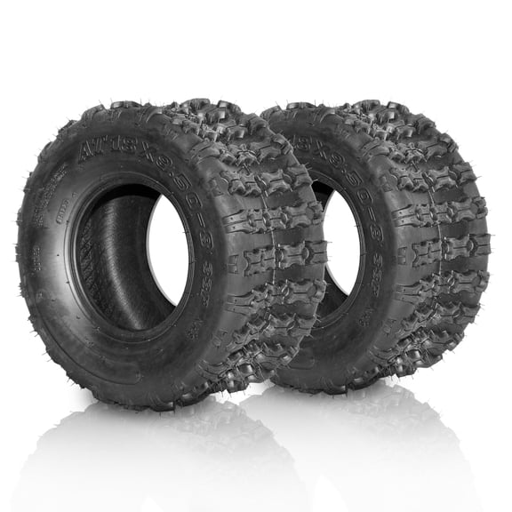 Ktaxon 18x9.50-8 ATV Tires Set of 2, 4PR Tubeless All-Terrain Tires for Quad