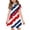 Vermilion, variant on Grblisyd 4th of July Dresses for Girls USA Patriotic Short Sleeve Dress American Flag Crew Neck A Line Dress Independence Day Outfit with Pockets 7-8y
