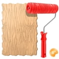 thumbnail image 2 of Hanroy 8" Rubber Texture Roller for Wall Painting & Decoration, Pattern Paint Roller Design for DIY Home Renovation, 2 of 8