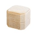 thumbnail image 2 of tredstone Octagonal Corduroy Ring Box Holder Rings Bearer for Ceremony Girls Proposals Yellow Single Slot, 2 of 9