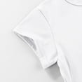 thumbnail image 6 of ZACPNCV Toddler Girls Summer Casual Solid Color T-Shirt Baby Girls Classic Solid Color Cozy Tops Tees White 4-5 Years, 6 of 9