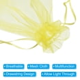 thumbnail image 4 of Uxcell 50Pcs Fruit Protection Bags 7.87x5.9" Nylon Garden Fruit Netting Cover Bags Drawstring Mesh Gift Bags Yellow, 4 of 6