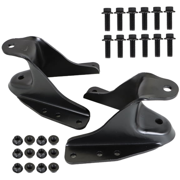 LABLT 2-Pack Rear Leaf Spring Forward Shackle Bracket Hanger Replacement for F250 F350 722-013 Fits select: 1983-1997 FORD F350, 1983-1997 FORD F250