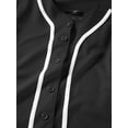 thumbnail image 6 of Hat and Beyond Kids Unisex Baseball Jersey Button Down Athletic Sportswear Uniform, 6 of 6