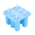 thumbnail image 1 of Paletas De Hielo De 6 Cavidades, Molde Para Paletas Reutilizable, Fabricante De Helados De Silicona Con Palitos De Paletas Para Niños Y Adultos Advancent HA044906-01, 1 of 6