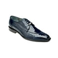 thumbnail image 3 of Belvedere Siena Men's Shoes Genuine Ostrich Lace up Navy 1463, 3 of 3