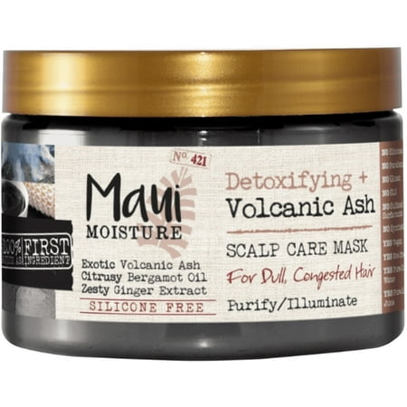 2 Pack - Maui Moisture Detoxifying + Volcanic Ash Scalp Care Mask For Dull And Congested Hair  12 oz