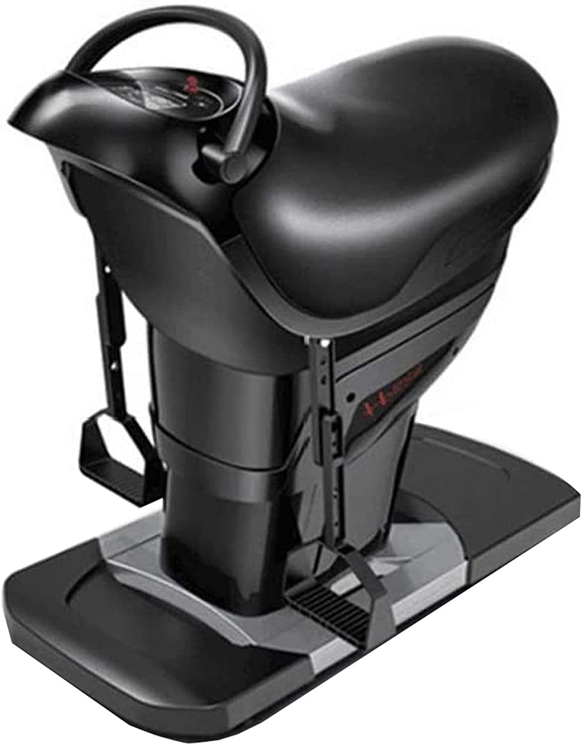 INTBUYING Electric Horse Riding Machine Black Indoor Abdominal Exercise