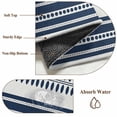 thumbnail image 6 of Navy Blue Striped Area Rug 5x8 FT, Non Slip Bedroom Throw Carpet, Farmhouse Geometric Stripe Washable Soft Floor Carpet Non-Shedding Rug for Living Room Nursery Dorm Office, 6 of 9