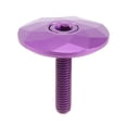 thumbnail image 1 of Tapa de DireccióN de Bicicleta VáStago de Bicicleta de Carretera Tapa Superior de Auriculares con Tornillo para Tubo de DireccióN de Horquilla de 28,6 Mm, PúRpura, 1 of 5