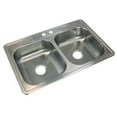 thumbnail image 3 of Transolid 33'' L x 22'' W Double Basin Drop-in Kitchen Sink, 3 of 6