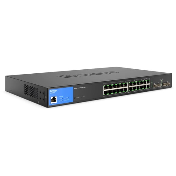 Linksys LGS328PC 24-Port Managed Gigabit PoE  Switch with 4x 1G SFP Uplinks