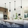 thumbnail image 6 of LUXRITE 2.5-Inch LED Cylinder Pendant Light with 1FT Surface Mount Cable 5CCT, 1100LM, 15W, Dimmable 120V-277V ETL Black, 6 of 7
