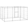thumbnail image 3 of vidaXL Outdoor Dog Kennel Galvanised Steel 7.26 m², 3 of 4