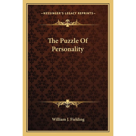 The Puzzle Of Personality, (Paperback)