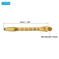 thumbnail image 2 of Unique Bargains 48mm Aluminum Dart Shafts, 15 Pack Medium 2BA Thread Dart Stems, Gold Tone, 2 of 5