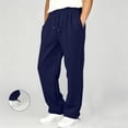 thumbnail image 2 of WyiBan Boys Baggy Sweatpants Drawstring Waist Wide Leg Athletic Joggers Fleece-lined Thickened Pants with Pockets, 2 of 6