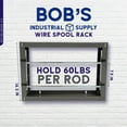 thumbnail image 2 of BISupply Electrical Wire Spool Rack Holder Small Ribbon or Automotive Cable Rack, 2 of 2