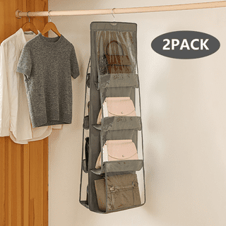 Hanging Handbag Purse Organizer for Closet, Purse Storage Holder with 5  Adjustable Shelves, Closet O…See more Hanging Handbag Purse Organizer for