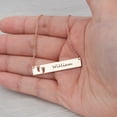 thumbnail image 6 of Personalized Name Footprint Necklace Gift for Fiance Mom New Born Baby Footprint Cut Out Horizontal Bar Gift for Girlfriend Mom Engravable Birthday Day Name Necklace Free Gift Box Ships Next Day, 6 of 13
