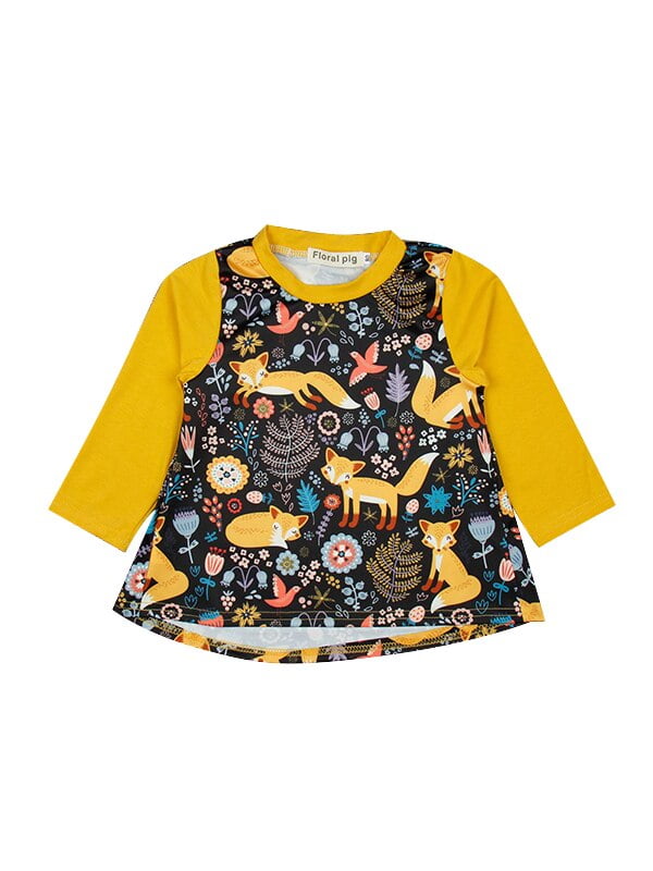 fox print baby clothes