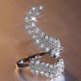 thumbnail image 3 of Adjustable Leaves Wrap Ring Jewelry Promise Engagement Ring For Women Girls Banmo, 3 of 5