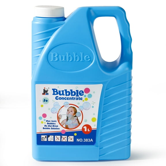 NETNEW Bubble Concentrated Solution, 1 L/ 33.8 OZ Bubble Refill Solution Up to 2.5 Gallon for Kids Halloween Party Bubble Machine, Giant Bubble Wand, Bubble Gun Blower