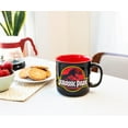 thumbnail image 5 of Jurassic Park Classic Logo Black Ceramic Camper Mug | Holds 20 Ounces, 5 of 8