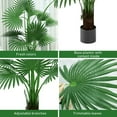 VILOBOS Artificial Palm Tree 12 Realistic Leaves Maintenance Free