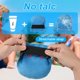 thumbnail image 5 of SCZ Removedor de arena de playa, herramienta de eliminación de arena corporal de terciopelo con correa elástica Bolsa de limpieza de arena Limpiador de bolsa para adultos Niños Camping en la playa, 5 of 5