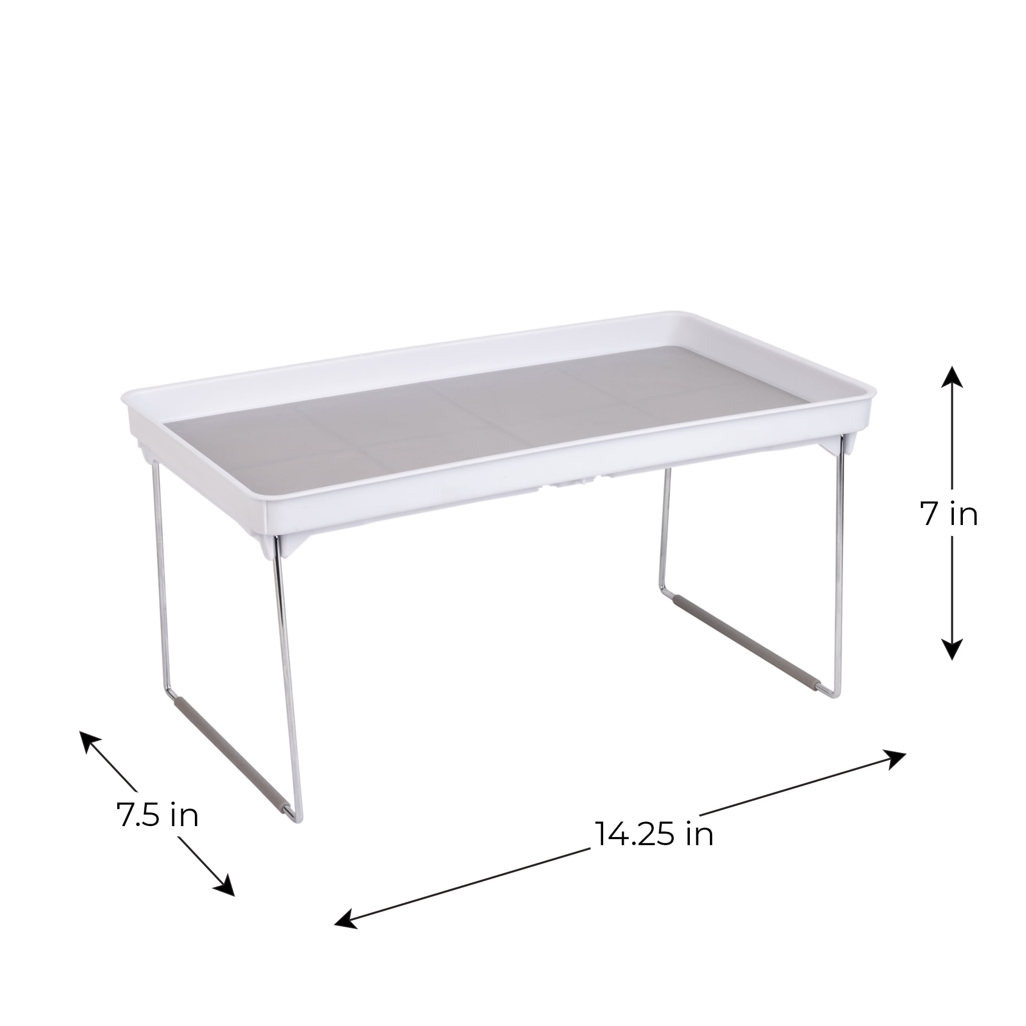 Mainstays Stackable Laundry Organizer Shelf, White