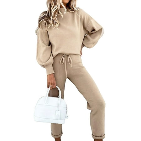 

Colisha Womens Long Sleeve Top and Pants Pajama Sets 2 Piece Jogger Long Sleepwear Loungewear Pjs Sets