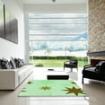 thumbnail image 7 of Ahgly Company Machine Washable Indoor Rectangle Transitional Mint Green Area Rugs, 5' x 8', 7 of 7