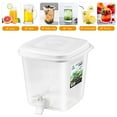 thumbnail image 6 of Yucurem Beverage Water Dispenser With Lid Fridge Drink Dispenser Juice Jug Kitchen Essentials (Square 3.5L), 6 of 10