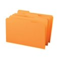 thumbnail image 1 of Smead Reinforced Top Tab Colored File Folders, 1/3-Cut Tabs: Assorted, Legal Size, 0.75" Expansion, Orange, 100/Box, 1 of 5