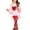 Red, variant on Hpapadks Girls Holiday Outfits Valentine's Day Cute Long Sleeve Trousers Heart Irregular Dress Tops Pants Fashionable Set Girls' Clothing Sets