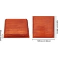 thumbnail image 4 of 1pc Nature Wood Display Base Square Orange Red Wooden Base 5x5x0.8 inch Wood Display Stand Wooden, 4 of 9
